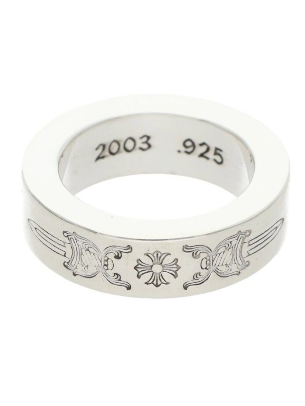 Chrome Hearts Spacer Dagger Silver Ring
